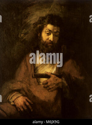 The Apostle Simon, Rembrandt, Harmensz van Rijn, 1661. Stock Photo