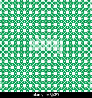 Saint Patricks Day seamless wallpaper with shamrocks clover pattern on white background. Vector illustration, template for greeting card, invitation,  Stock Vector