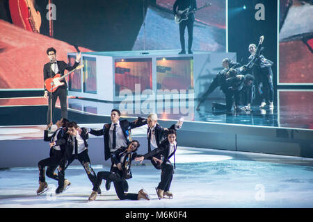 Zürich, Switzerland, 04 March 2018 - Art on Ice, On show at Hallenstadion Credit: Ludovica Bastianini/Alamy Live News Stock Photo