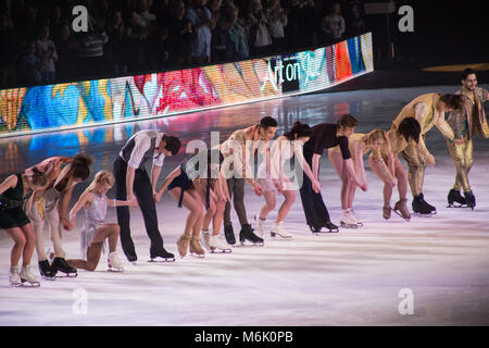 Zürich, Switzerland, 04 March 2018 - Art on Ice, On show at Hallenstadion Credit: Ludovica Bastianini/Alamy Live News Stock Photo