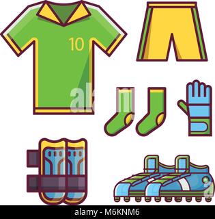 Soccer Football Team Uniform Set Stock Vector