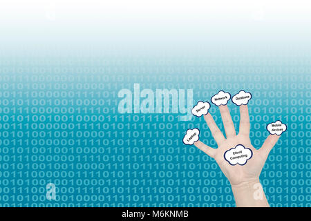 Cloud computing technology Stock Photo