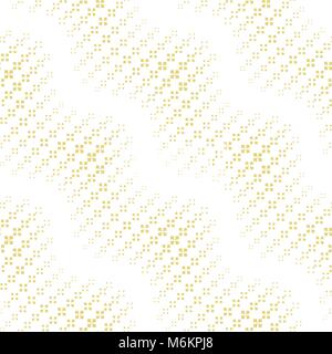 Seamless pattern. Abstract halftone background. Modern stylish texture. Repeating waves with rhombus of the different size. Gradation from bigger to t Stock Vector