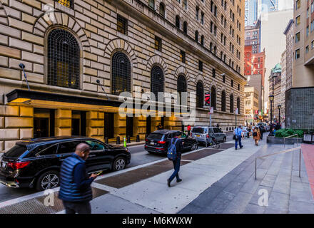 Federal Reserve Bank of New York Manhattan   New York, New York, USA Stock Photo