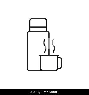Thermos linear icon  Thermos, Icon, Learning logo