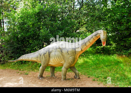 Full size model of Europasaurus dinosaur in dinosaur park in Givskud ...