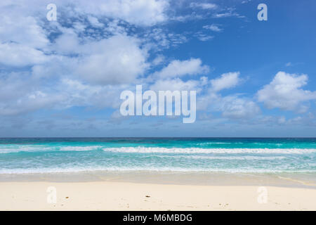 Tropical beach. Beautiful sea and sandy  beach Stock Photo