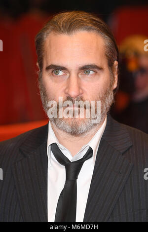 Joaquin Phoenix attends the 68th Berlinale Film Festival premiere of Don't Worry, He Won't Get Far on Foot. 20th February 2018 © Paul Treadway Stock Photo