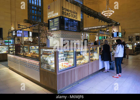 Great Northern Food Hall, Vanderbilt Hall in Grand Central Terminal, NYC, USA Stock Photo