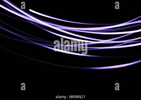neon lines gradient white and purple Stock Photo