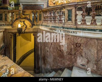 Cripta di San Gennaro, Naples Cathedral, Italy Stock Photo