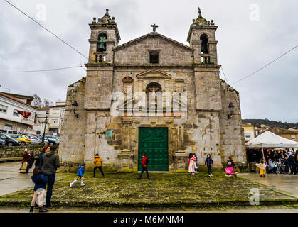 3/3/18 - Baiona - Galicia/Spain - People celebrating the Arribada festival in Baiona Stock Photo