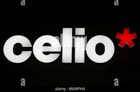 BOLOGNA, ITALY - FEBRUARY 15, 2018: Detail of Celio store in Bologna, Italy. Celio is french men clothing retailer founded at 1978 in Paris, France. Stock Photo