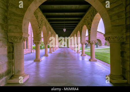 Architectural structures at Stanford University, Palo Alto, California, United States. Stock Photo