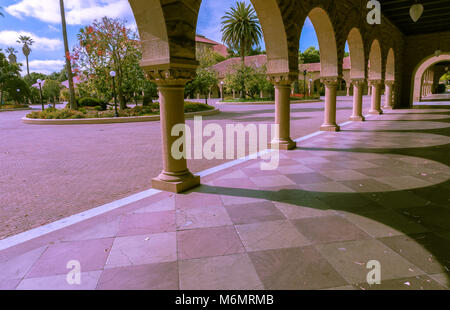 Architectural structures at Stanford University, Palo Alto, California, United States. Stock Photo