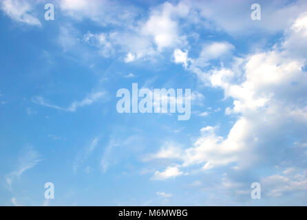 Sky white clouds natural air background texture Stock Photo