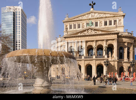 Alte Oper, Frankfurt am Main, Hessen, Deutschland, Europa Stock Photo