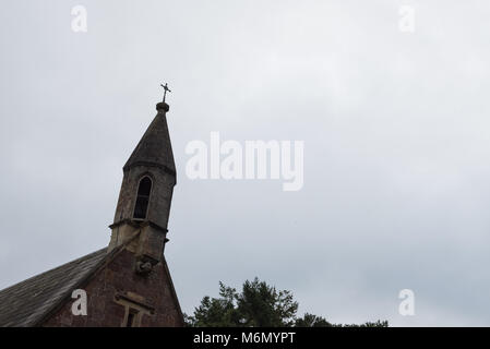 St Michael the Archangel Church spire near Ottery St Mary Stock Photo