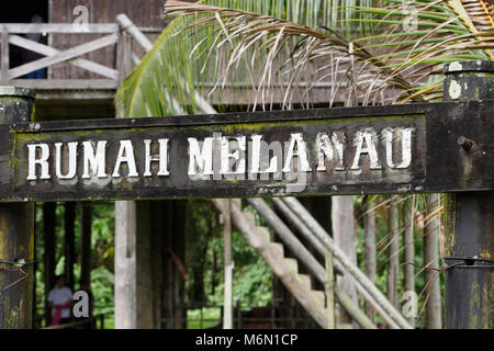 Rumah Melanau At Sarawak Cultural Village, Damai, Malaysia Stock Photo ...