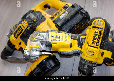 Kaunas, Lithuania - April 04: DeWalt power tools in Kaunas on April 04,  2019. DeWalt is an American worldwide brand of power tools and hand tools  for Stock Photo - Alamy