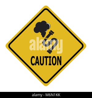 Gas leak warning sign. Pollution Gas Pipe icon sign Stock Vector