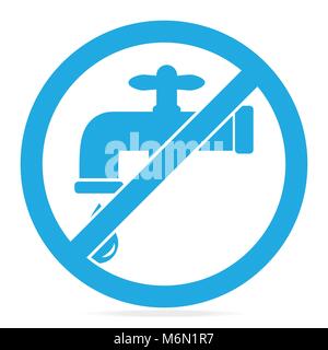 Save water sign vector illustration Stock Vector