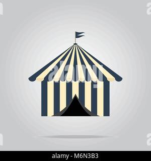 Circus pavilion,  tent icon vector illustration Stock Vector