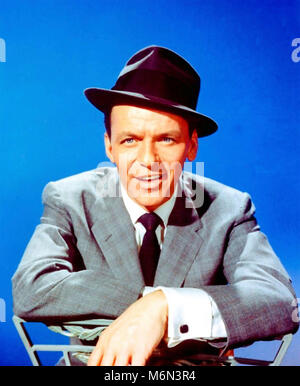 FRANK SINATRA (1915-1998) Promotional photo of American singer and film actor about 1958 Stock Photo