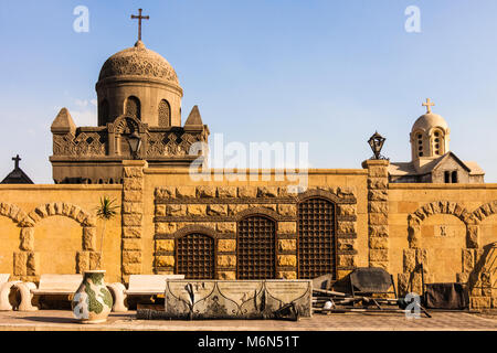 Greek Orthodox Cemetery. Coptic Cairo. Stock Photo