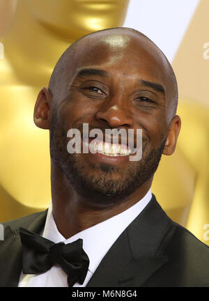 Hollywood, Ca. 4th Mar, 2018. Kobe Bryant, in the press room at the 90th Academy Awards at the Dolby Theatre in Hollywood, California on March 4, 2018. Credit: MediaPunch Inc/Alamy Live News Stock Photo