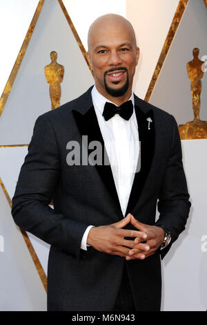 Hollywood, USA. 04th Mar, 2018. Common attending the 90th Annual Academy Awards at Hollywood & Highland Center on March 4, 2018 in Hollywood, California. Credit: Geisler-Fotopress/Alamy Live News Stock Photo