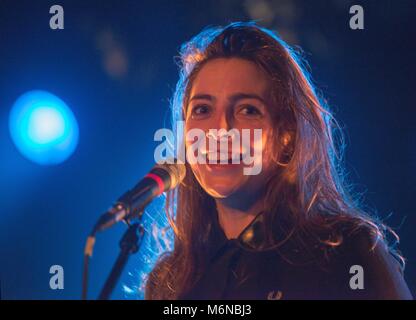 French singer Flora Fischbach aka Fishbach during a Concert, on March 3, 2018, at the Zoom Club in Frankfurt, Germany. | Verwendung weltweit Stock Photo