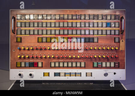 Old fashioned switch board. Stock Photo