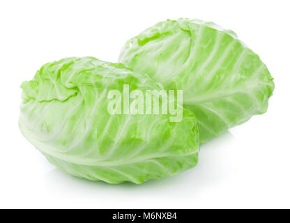 pointed cabbage isolated on white background Stock Photo