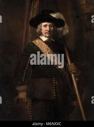 Rembrandt Harmenszoon van Rijn - The Standard Bearer (Floris Soop) Stock Photo