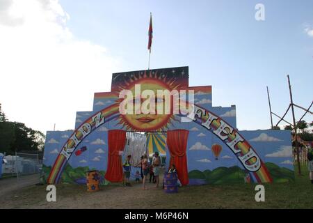 KIdz Field, Glastonbury Festival, Somerset, Britain - 29 June 2003. Stock Photo