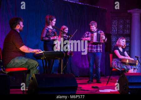 Kelso Folk Festival 2017 - Northern Company, award winning young group Stock Photo