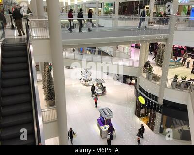 Minneapolis Minnesota - November 2016: A view inside the famous shopping Mall of America, largest indoor customer facility in United States. Stock Photo