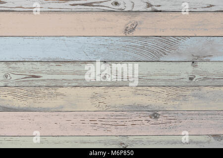 wood planks background or texture with pastel color planks Stock Photo