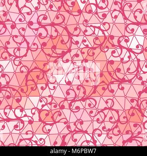 Seamless lace pattern with floral ornaments Stock Vector