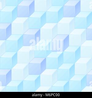 Abstract seamless pattern of cubes Stock Vector