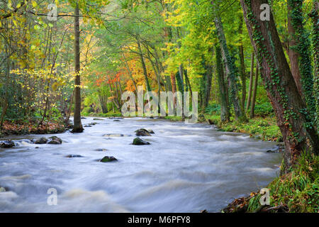 River Esk near Egton Bridge Eskdale North York Moors North Yorkshire Stock Photo