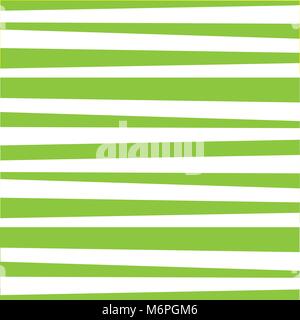 Cute abstract pattern with horizontal light green and white naughty stripes. Vector striped illustration, wallpaper, poster, template for design. Stock Vector