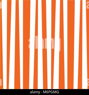 Background with orange and white vertical stripes.Vector illustration. Stock Vector