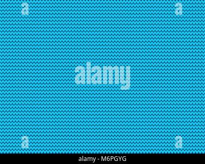 Light blue knitted background. Vector template with copy space. Stock Vector