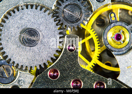 The clockwork old mechanical  high resolution Stock Photo