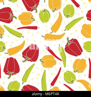 Seamless pattern background with vegetables Stock Vector