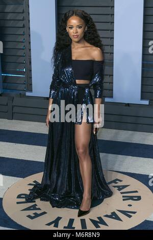 Beverly Hills, USA. 04th Mar, 2018. Serayah attends the Vanity Fair Oscar Party at Wallis Annenberg Center for the Performing Arts in Beverly Hills, Los Angeles, USA, on 04 March 2018. | Verwendung weltweit Credit: dpa/Alamy Live News Stock Photo
