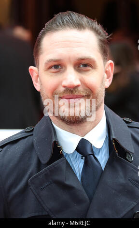 London UK, 06 March 2018. Tom Hardy, The Princess Trust and TKMaxx & Homesense Awards, The Palladium, London UK, 06 March 2018, Credit: Rich Gold/Alamy Live News Stock Photo