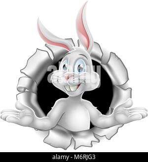 Easter Bunny Cartoon Character Stock Vector